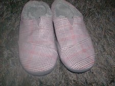 Toms Bekerley Men's Gray Plaid Slip On Clogs Slippers Shoes Size 10