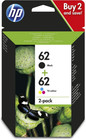 Genuine  HP 62 Black & Tri-Colour Ink Cartridges N9J71AE SELECT YOUR MODEL