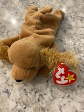   TY Beanie Baby "SPUNKY" 1997 The Dog MINT  TAGS  FREE SHIPPING new