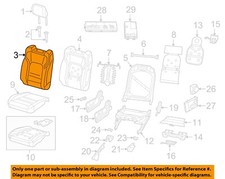 CHRYSLER OEM 2019 1500 Passenger Seat Components-Seat Back Cover 6RE28LA8AC