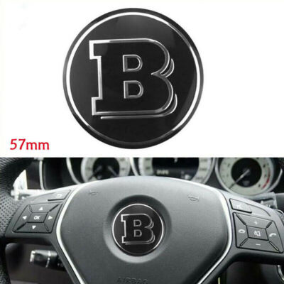 Smart Two III 453 Brabus 57mm Mercedes Logo vorderes Lenkrad-Abzeichen-Emblem