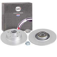 2x ABS BREMSSCHEIBEN 260mm VOLL HINTEN passend für RENAULT CLIO FLUENCE GRAND ME