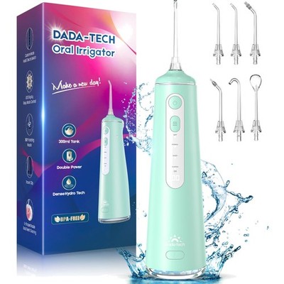 Munddusche Kabellos, Water Flosser for Teeth Mit 4 Modi & 8 Stufen 7 Düsen 30...