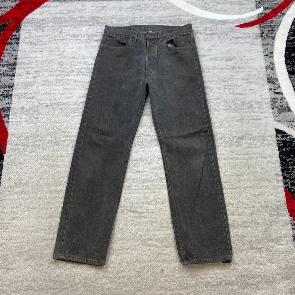 VTG Levis 501XX 0658 Pant 32 Black Jeans Denim Batwing Tab Buttonfly 32x30 80s - Image 2 of 4