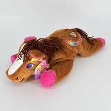 Lisa Frank Rainbow Chaser Horse Plush 22 Inch Jumbo Beans Brown Pink NWT 1998