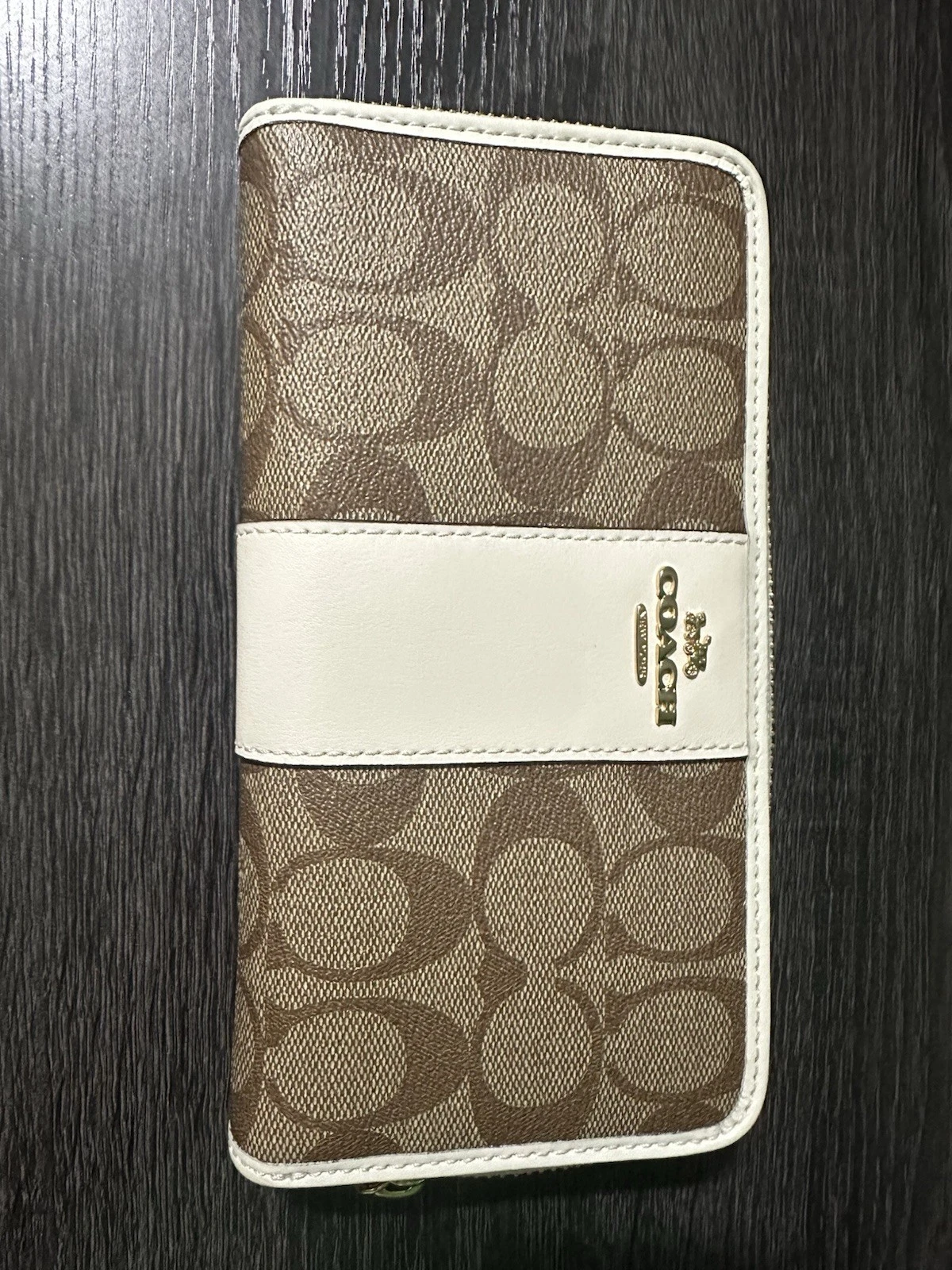 Autentica borsa e portafoglio COACH SET marrone