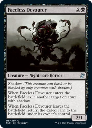 Faceless Devourer (NM, English) Black - 115/289 MTG Time Spiral: Remastered