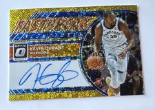 2017 Panini Optic Basketball Kevin Durant Fast Break Signatures Gold 4/10