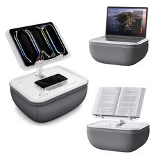 iPad Pillow Stand for Lap, Angle Adjustable Pillow Stand, Soft Cushion Holder...