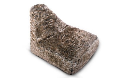 Braunbär Kunstfell große Liege Sitzsack â Gaming Sitz 90 cm x 75 cm