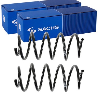 2X SACHS FAHRWERKSFEDERN VORNE PASSEND FÜR SKODA YETI VW CADDY GOLF LINKS+RECHTS