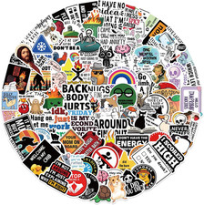 100Pcs Funny Prank Meme Stickers Bulk, Snarky Meme Sticker for Kids Teens Adults