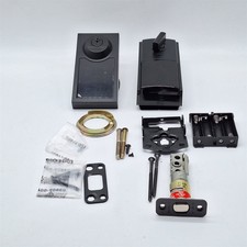 Kwikset SmartCode 916 Z-Wave Smart Lock, Keyless Entry, Matte Black NO KEYS 