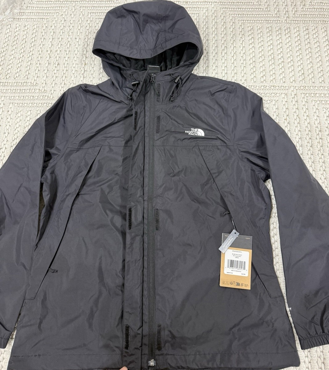 NWT The North Face Women's Antora Rain Jacket Black DryVent Hooded