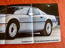 1984 Chevrolet Corvette Coupe Foldout - Original Print Car Ad - Very Good Cond