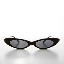 Skinny Punk Rock Cat Eye Sunglass - Slim