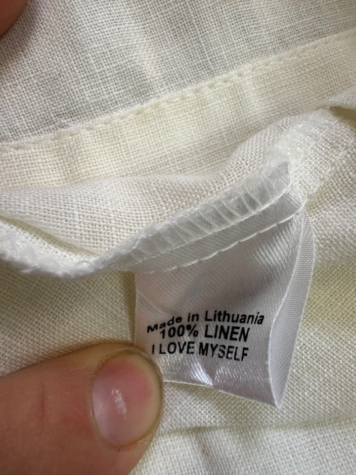 Falda FLAX Mujer Pequeña Lagenlook Blanco Lino Maxi Lápiz Jeanne Engelhart Foto 4 de 4