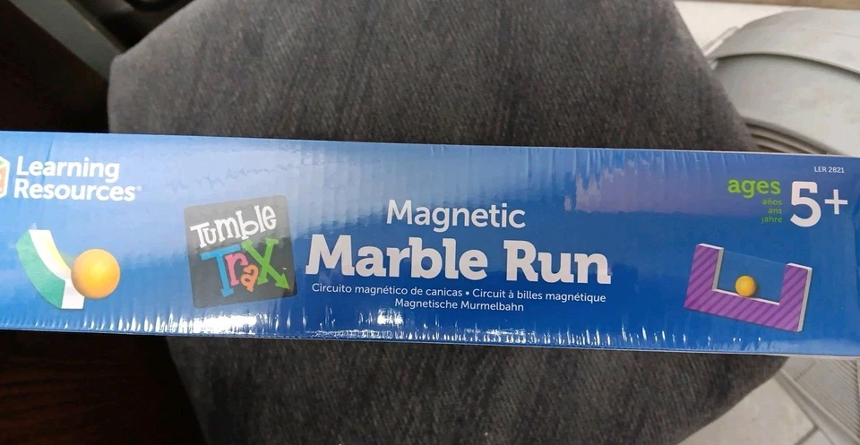 Tumble Trax Learning Resourcess Magnetic Marble Run Brain Booster NIB Sealed - Image 4 of 4