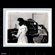 Vintage Photo WOMEN SWITCHBOARD OPERATOR