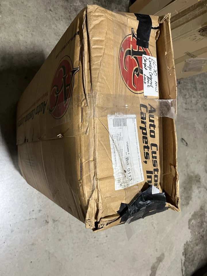 1966-70 Dodge Coronet 2 Door W/ Auto Trans Black Loop Carpet With Mass Back USA - Image 2 of 4