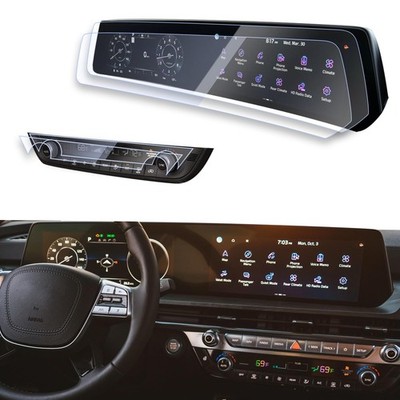 Screen Protector for 2025 2024 Kia Telluride Dual 12.3 Inch Displays - 4PCS AC