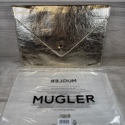 Mugler Alien Goddess Pouch Gold Clutch Cosmetic Bag Thierry Mugler Parfums NEW