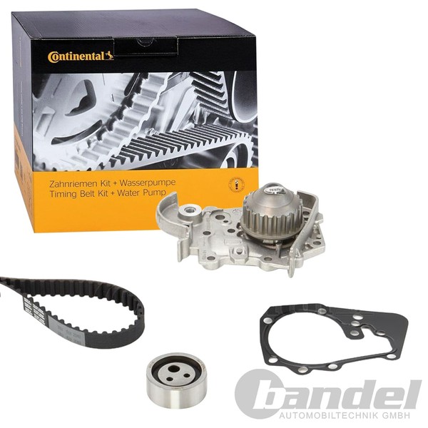 Continental Conti ZAHNRIEMEN-SATZ + Wasserpumpe Passend FüR Dacia Logan Sandero-image