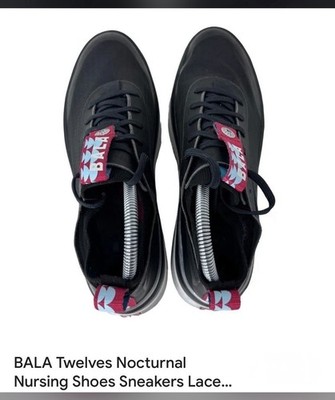 BALA Twelves Nocturnal Black Sneakers Women's Size 7 Comfort Lace Up