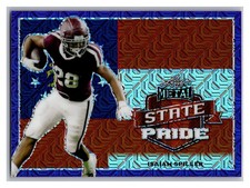 2022 Leaf Metal Draft - Isaiah Spiller #SP-IS1 State Pride Purple Mojo (RC)