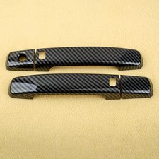 4pcs Carbon Fiber Style Smart Side Door Handle Frame Fit For Nissan Altima 08-13 4pcs Carbon Fiber Style Smart Side Door Handle Frame Fit For Nissan Altima 08-13