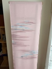 Toray Silook Ro-style tsukesage fabric, wave pattern, pink.