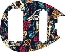 WD Custom Pickguard For Music Man 5 String Sterling 5-HS Bass #GT03 Vintage F...