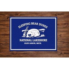 Sleeping Bear Dunes National Lakeshore Sign Glen Arbor Michigan Travel Midwest