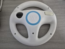 Nintendo Official Wii Remote Controller White Steering Wheel
