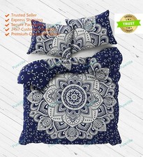 Indian Floral Mandala Quilt Duvet Cover Bedding Set Cotton Hippie Comforter