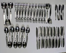 Everbrite Stainless EVS11 57pcs Tear Drop Look on Handle Germany Knives Forks