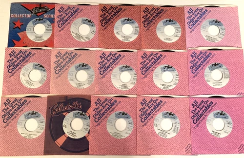 (15) Elvis Presley Collectables 45 Records Lot Rare Collection NOS Near Mint