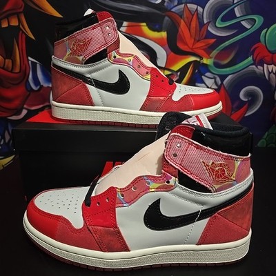 Jordan 1 Retro High OG Spider-Man Across the Spider-Verse Mens Size 5 DV1748-601