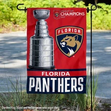 Florida Panthers Stanley Cup Champions 2024 Double Sided Garden Flag