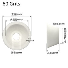 Flaring Cup Grinding Abrasive Wheel, 2" 60 Grits Aluminum Oxide, White Corundum