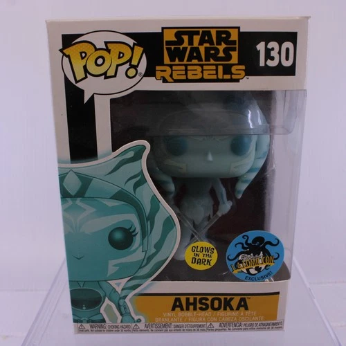 E5 Funko Pop Vinyl Figure Star Wars Rebels LACC Exclusive 130 Ahsoka Glow GITD