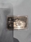 New Listing1984 Merry Christmas-Happy New Year Bar-Tentex Mint 1 Troy oz.999 Fine Silver!
