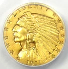 1911-D Indian Gold Quarter Eagle $2.50 Coin Strong D Certified ANACS AU55 Detail