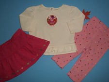 Gymboree girls VTG "MIX and MATCH" 3-6mth 3 PC SET...2005 TAG