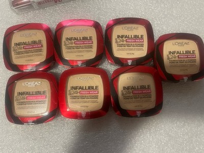 7 X Loreal Infallible 180 Linen 24Hr Fresh Wear Powder Matte Waterproof