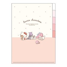 Sanrio Characters Index Clear File Girl's Time 