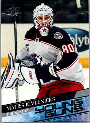 2020-21 Upper Deck Young Guns Matiss Kivlenieks #480 rookie card