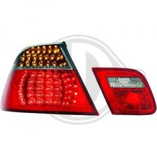 Diederichs Design Rückleuchte Set Led klarglas/rot/schwarz Cabrio für BMW E46 C