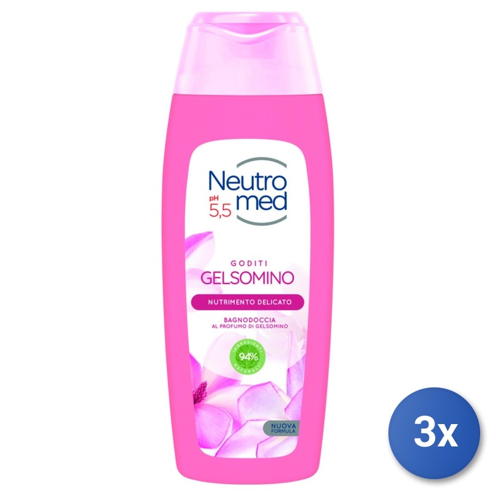 3X Neutromed Bath 400 ML. Jasmine Made In Italy