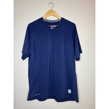 Nike Pro Combat Dri-FIT Fitted Training Shirt Navy XL